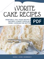 Favorite Cake Recipes Ebook