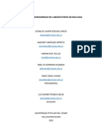 Normas de Bioseguridad, Laboratorio 1