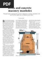 Concrete Construction Article PDF - Brick and Concrete Masonry Manholes PDF