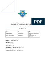 MACRO ENVIRONMENT ANALYSIS Wahid