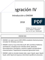 Integración IV: Introducción A DWSIM 2018