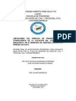 Universidad Abierta para Adultos (UAPA) Escuela de Posgrado Maestría en Derecho Civil Y Procesal Civil Contemporáneos