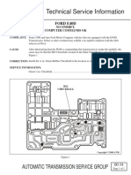 Technical Service Information: Automatic Transmission Service Group