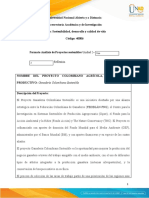 Análisis de Proyectos Sostenibles - Unidad 2 - Fase 2 - Reflexión