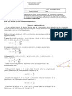 Guia de Auto Aprendizaje 11 Razones Trigonometricas 2° Nivel