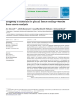 Longevity of Materials For Pit and Fissure Sealing-Results From A Meta-Analysis