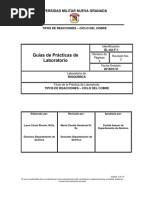 Guía No.2 Tipos de Reacciones, Ciclo Del Cobre PDF