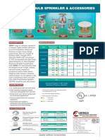 SHJD Glass Bulb Sprinkler & Accessories: Description Specification