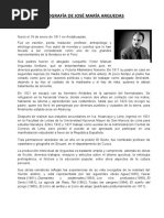 Biografía de José María Arguedas