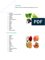 Lista de Alimentos Alcalinos