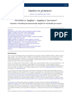 Governance As "Juggling" - Juggling As "Governance": Dynamics of Braiding Incommensurable Insights For Sustainable Governance