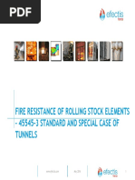 Fire Resistance of Rolling Stock Elements - 45545-3 Standard and Special Case of Tunnels