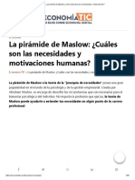 La Pirámide de Maslow ¿Cómo Descubrir Tus Necesidades y Motivaciones