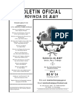 Boletín Oficial: Provincia de Jujuy