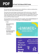 What Is An SVG Font All About SVG Fonts