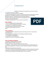 Unit I: Introduction: 6 Business Level Strategic Planning: Porter Four