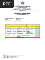 Latest GRADE 12 Individual Teachers Load 12 MN 1