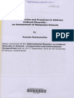 Education Policies and Practices To Address Cultural Diversity: An Assessment of Malaysian Schools