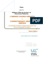 L'Anemie Chimio-Induite - Chemotherapy-Induced Anemia