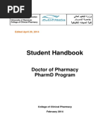 Pharmd - Student Handbook PDF