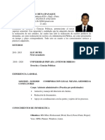 Curriculum Vitae Descriptivo