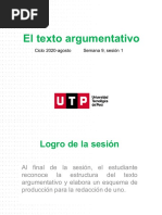 S09. s1 - El Texto Argumentativo