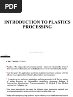 Introduction To Plastic Processing