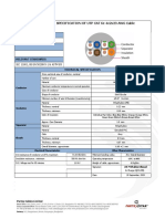 Technical Specification of Utp Cat 6E 4X2X23 Awg Cable