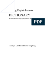 Rawang English-Burmese Dictionary PDF