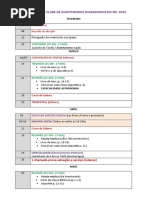 Calendário Do Clube 2020