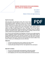 Constrained Economic Oppurtunities For Slum Informal Sector: A Study of Chennai Slums