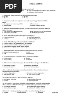 Social Science: Test I-A