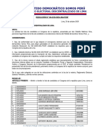 Daniel Salaverry Inscribe Precandidatura A La Presidencia en Somos Perú