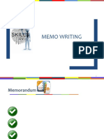 Share MEMO WRITING