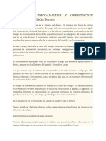 EL TIEMPO, PSICOANÁLISIS Y ORIENTACIÓN VOCACIONAL - Lidia Ferrari