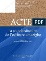 Standardisation de L Ecriture Amazighe