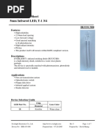 Technical Data Sheet 5mm Infrared LED, T-1 3/4: IR333C/H0