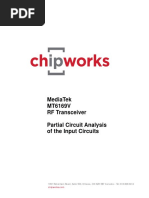 Mediatek Mt6169V RF Transceiver Partial Circuit Analysis of The Input Circuits