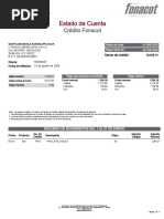 Estado de Cuenta: Crédito Fonacot