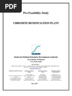 SMEDA Chromite Beneficiation Plant