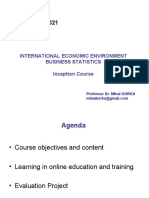 International Economic Environment Business Statistics Inception Course