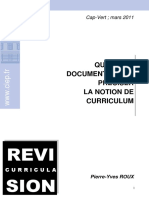 01 Quelques Définitions Sur Curriculum PDF