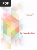 Annual School Plan 1920