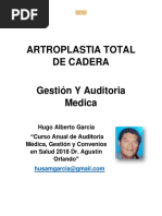 ARTROPLASTIA TOTAL DE CADERA. Gestion Y Auditoria Medica Hugo Garcia PDF