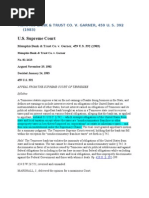 U.S. Supreme Court: Memphis Bank & Trust Co. V. Garner, 459 U. S. 392 (1983)