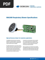 MACAWI Respiratory Blower Specifications