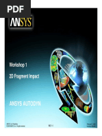 ANSYS AUTODYN 120 Workshop 01 PDF