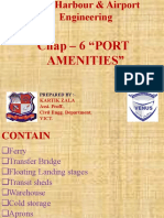 Ports and Harbors-CHAPTER - 6. PORT AMENITIES