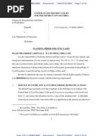 CREW V. U.S. Department of Education: Regarding Outside Email Addresses: 7/31/2007 - Order On Motion For Extension of Time To File Response Reply