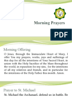 Morning Prayers